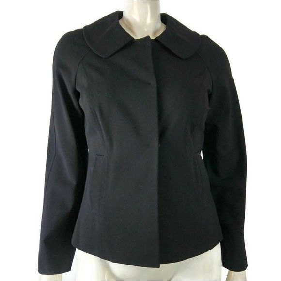 LAFAYETTE 148 Women’s Medium Black Snap Button Blazer Jacket - Picture 2 of 7